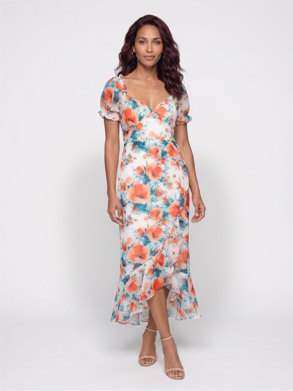 Lulus hi-low floral dress
